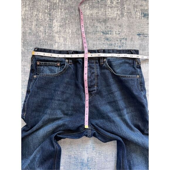 J by Jasper Conran Straight Fit Button Fly Jeans Men's 34 / 32 - Picture 6 of 7